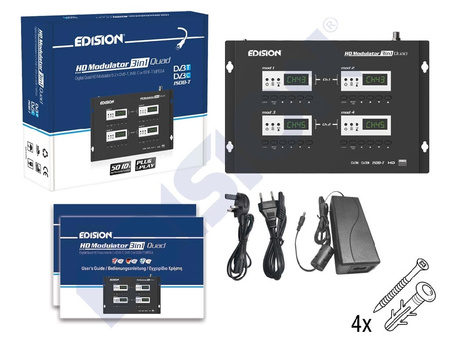 Modulator 4x HDMI do 2x DVB-T/C/ISDB-T EDISION
