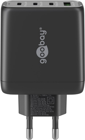 3x USB-C USB-Netzladegerät 68W Goobay BLACK