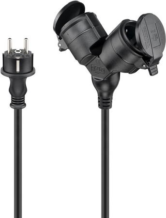 Goobay electric extension cable 2x socket 25m
