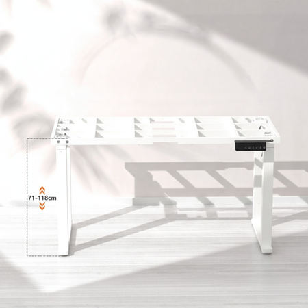 Zestaw do nowoczesnego biura: biurko elektryczne + fotel + szafka