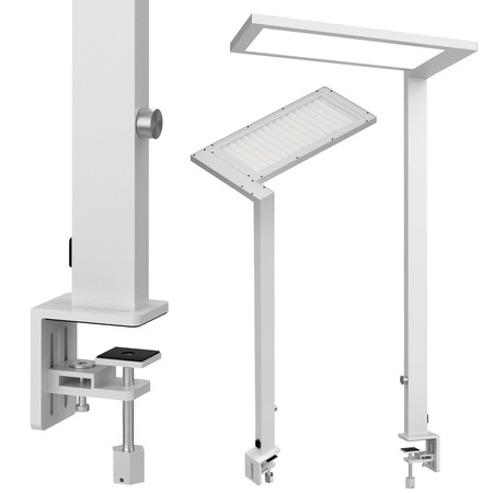 Lampa biurkowa LED narożna GLOW D24 Pro Biała