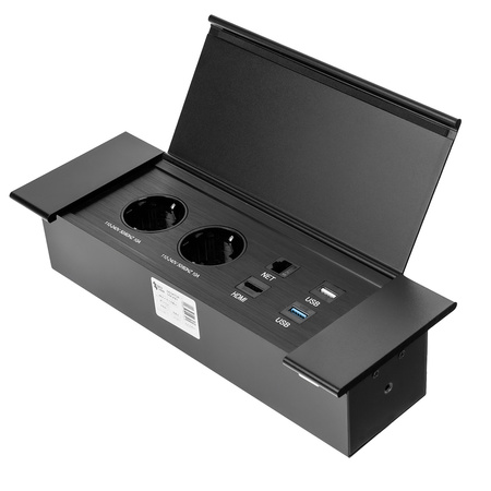 Spacetronik SPS-F26B V2 Arbeitsplattensteckdose Öffnung