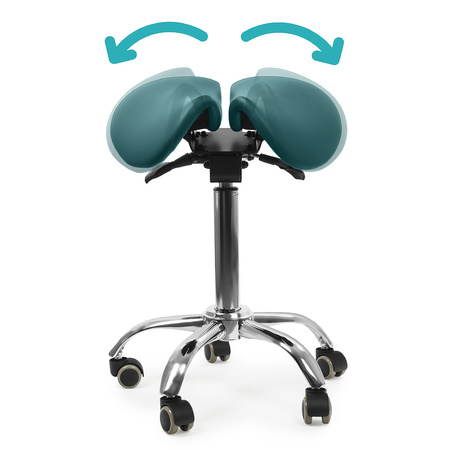 Ergonomic adjustable hocker SELLA white