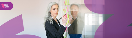 Magnetická skleněná nástěnná tabule SPB204 60x90