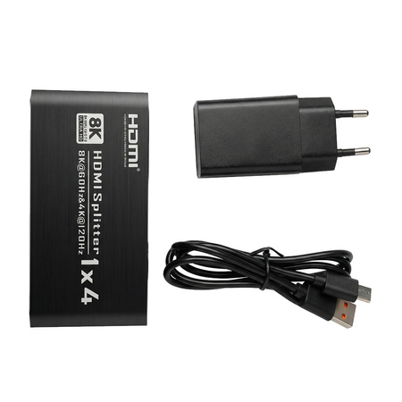 Rozgałęźnik HDMI 1x4 8K Spacetronik