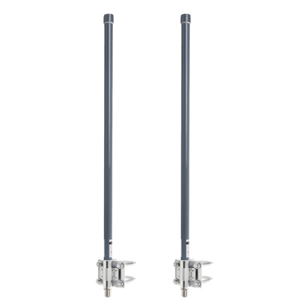 Rundstrahlantennen-Set 10dBi 4G LTE OMNI 2x5m SMA