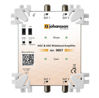 SAT Wide Band AGC ASC amplifier Johansson 9657