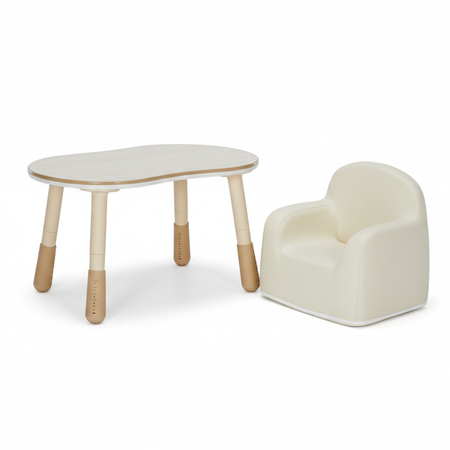 Zestaw mebli dziecięcych Spacetronik – stolik SPEX201 i sofa SPC-XD-23 waniliowy