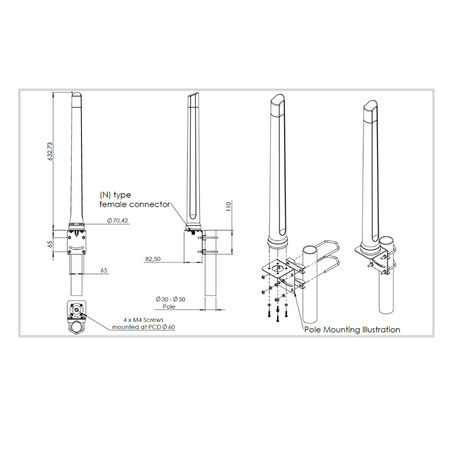 Zestaw anten dookólnych Poynting OMNI-293 2x 9dBi