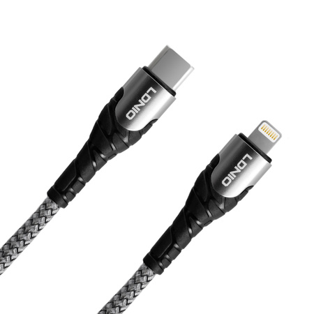 USB-C - Lightning Kabel LDNIO 1m grau 30W LC111