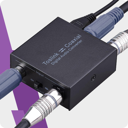 Konwerter 2-way Digital Audio Coax & Toslink HDC09