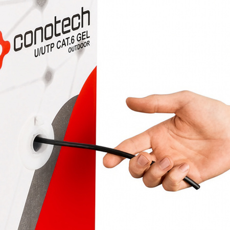 Kroucená dvojlinka CAT5e U/UTP AWG24 CU PVC+PE 5,3 Fca 305m