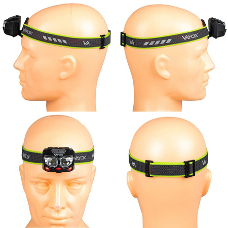 Headlamp flashlight 500lm motion sensor VAYOX VA0078