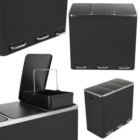 Funky Trash Can Ink Black Spacetronik Potrójny