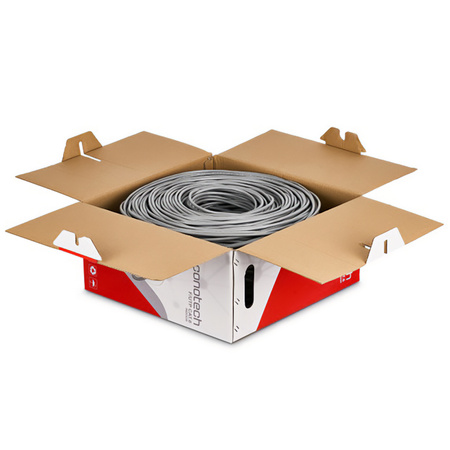 Krátená dvojlinka CAT5e U/UTP AWG24 CU PVC+PE 5,3 Fca 305m