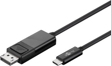 Kabel USB-C 3.1 - Display Port Goobay 12 m černý