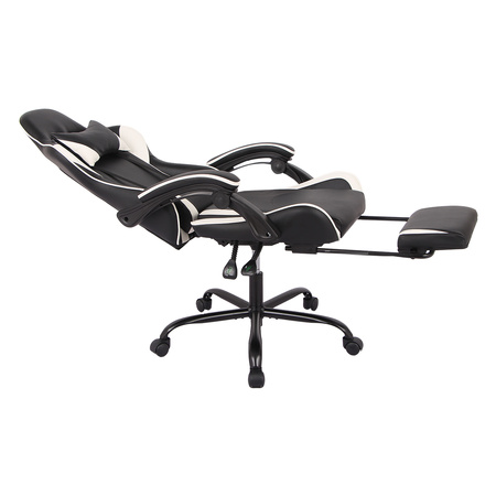 Spacetronik Rally 1.0 gaming chair black and white