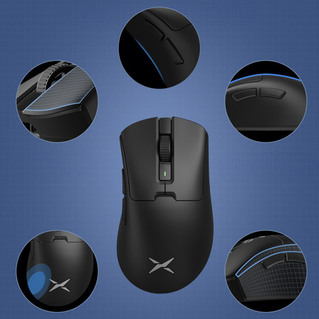 Mysz DELUX M900 AIR czarna 26000DPI 1000 Hz