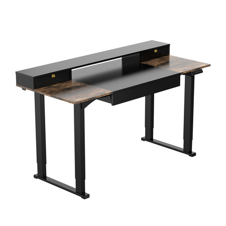 Zestaw ergonomiczny biurko elektryczne SPE F121 krzesło Spiro lampa Glow D8