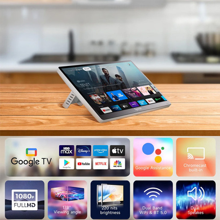 Sylvox 15.6” Smart Google TV podszafke do kuchni