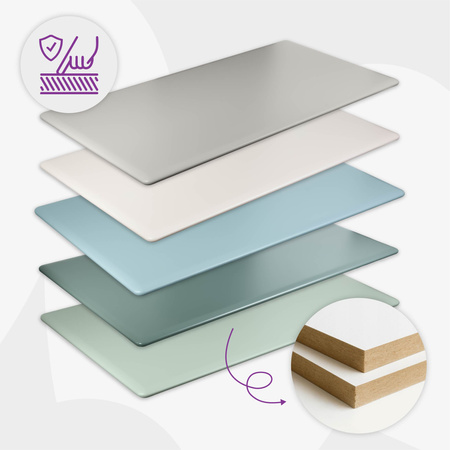 Blat MDF malowany proszkowo 180x80x2.5 Sage Green