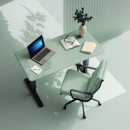 Blat MDF malowany proszkowo140x70x2.5 Sage Green