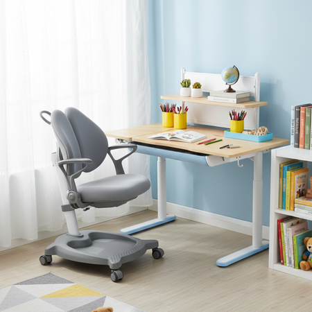 Spacetronik SPE-X116AT electric desk with shelf