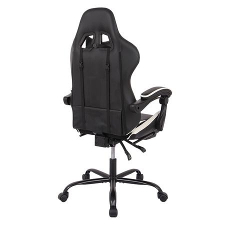 Spacetronik Rally 1.0 Gaming Stuhl schwarz und weiß