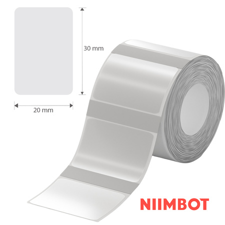 Etykiety seria B Niimbot 30x20mm 315szt przezroczyste