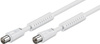 IEC TV connector GN/WT Goobay EKRAN white 35m