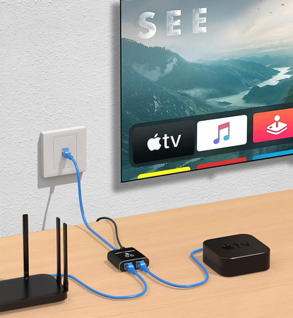 Rozdělovač sítě RJ45 1 až 2 SP-LC22