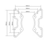 Adapter VESA max. do 400x400 Goobay