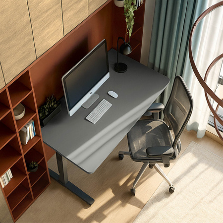 Blat MDF malowany proszkowo 120x60x2.5 Steel Grey