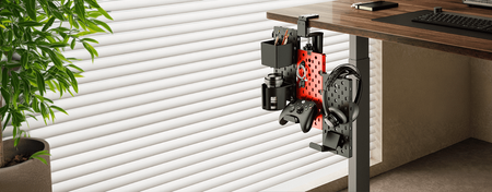 Holdee-Zubehör perforierte Platte SPB-153R, Rot/Schwarz