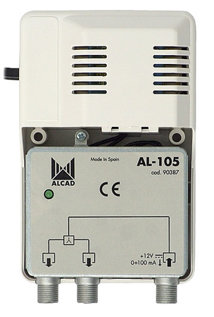 Alcad AL-105 12V 100mA power supply for amplifiers