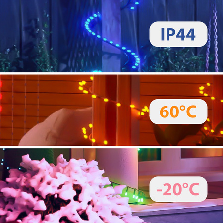 Lampki świąteczne RGBIC 200 LED Smart Yeelight 20m