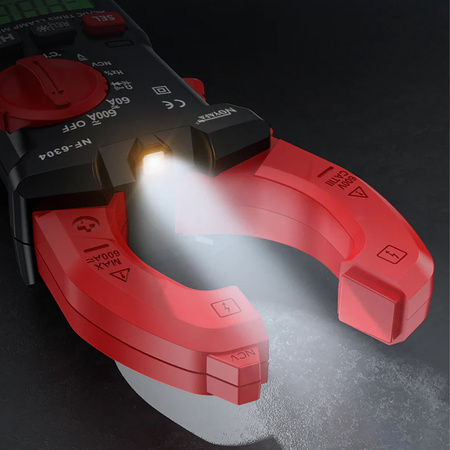 Cyfrowy miernik cęgowy TrueRMS NCV Noyafa NF-6304