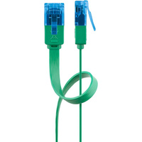 Kabel LAN Patchcord CAT 6A UTP PŁASKI blue 0,5m