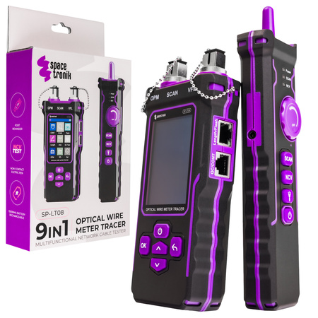 Spacetronik SP-LT08 LAN POE optický tester