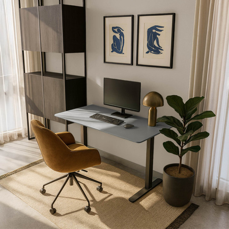 Blat MDF malowany proszkowo 180x80x2.5 Steel Grey