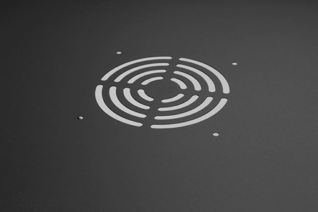 Szafa RACK 19'' 6U 600x350mm CZARNA Drzwi stalowe