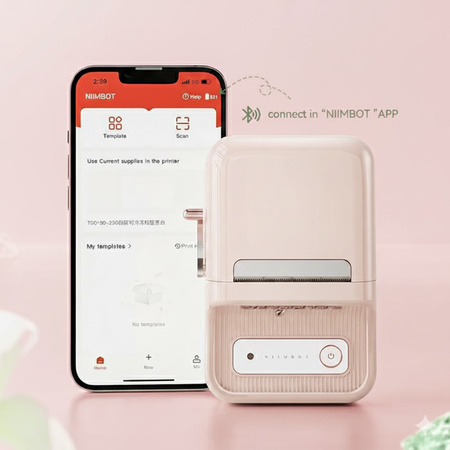 Drukarka etykiet Niimbot B21 Różowa