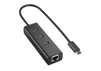 USB-C 3.1 to RJ45 + USB3.0 x3 adapter SPU-C3U1R