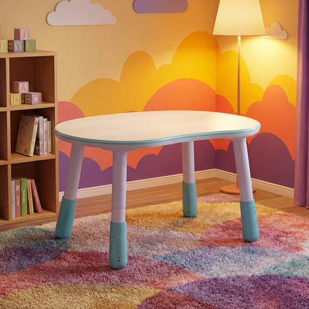 Zestaw mebli dziecięcych Spacetronik – stolik SPEX201 i sofa SPC-XD-23 niebieski