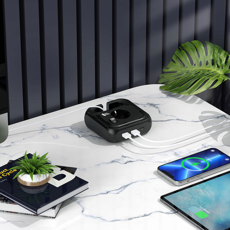 Listwa zasilająca 4xAC 2xUSB 1xUSB-C SPS-PS02B