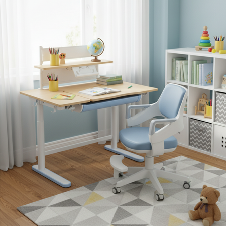 Spacetronik SPE-X116AT electric desk with shelf