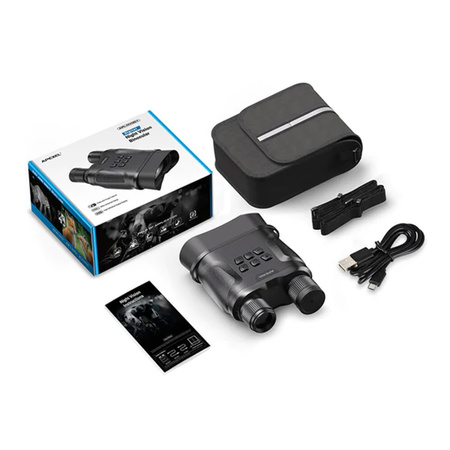 Dalekohled pro noční vidění s infračerveným přísvitem a kamerou s 4-12x zoomem IPX4