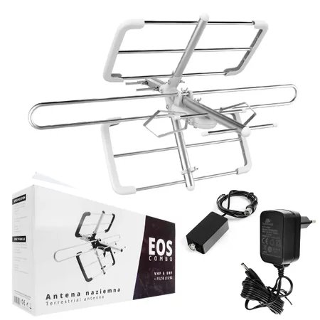 Antena DVB-T2 Spacetronik EOS Combo White Aktywna