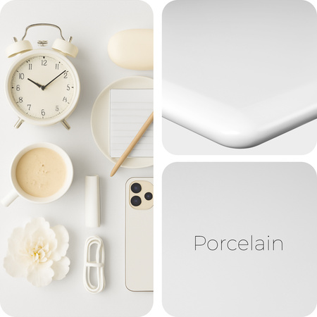 Blat MDF malowany proszkowo 160x80x2.5 Porcelain