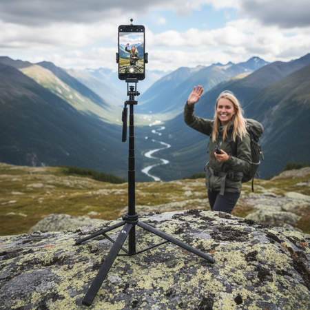 Selfie tyč ROLLPIX 2 Stativ pro telefon